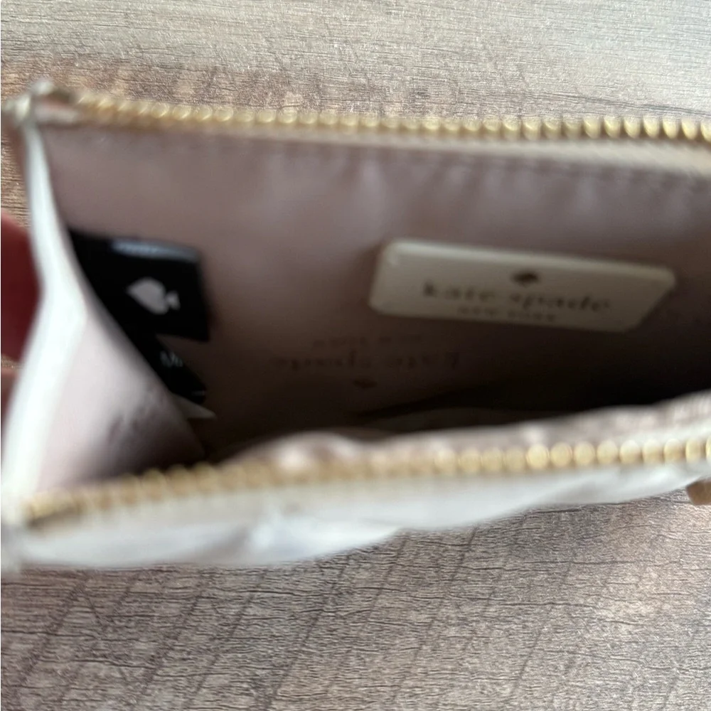 Kate Spade Quilted Beige Wallet with Gold Accents - Picture 9 of 12